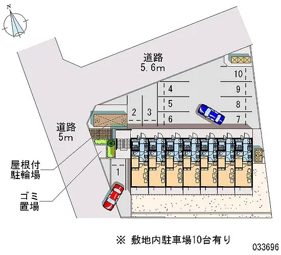 ★手数料０円★名古屋市守山区大森１丁目 月極駐車場